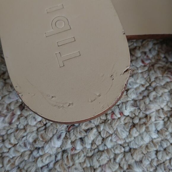 TIBI Cedric yellow Snake-Embossed Flat Sandals size 38 - Picture 12 of 12